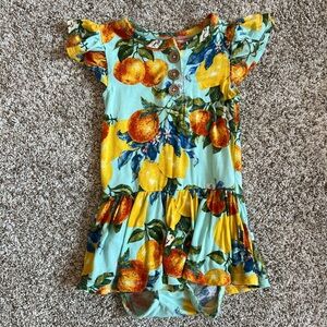 Posh Peanut Citrus Bodysuit Dress